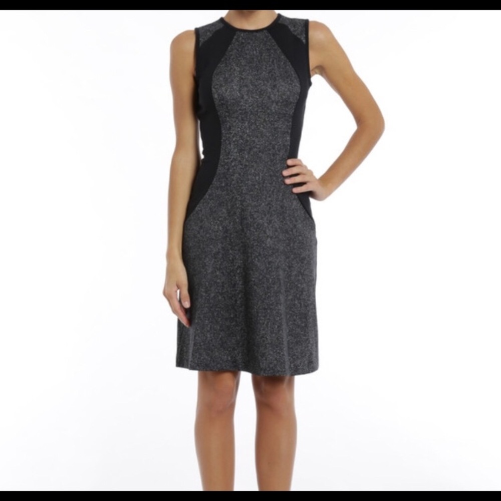 Michael Kors Great Black and Grey Workwear Dress